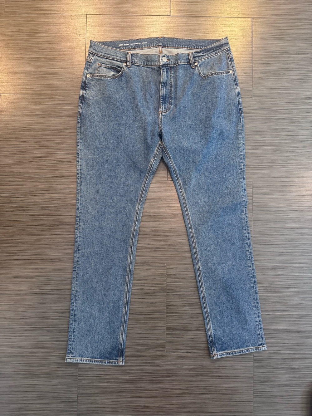 NWOT Mode of One Slim Straight Men's Jeans in Light Blue Denim